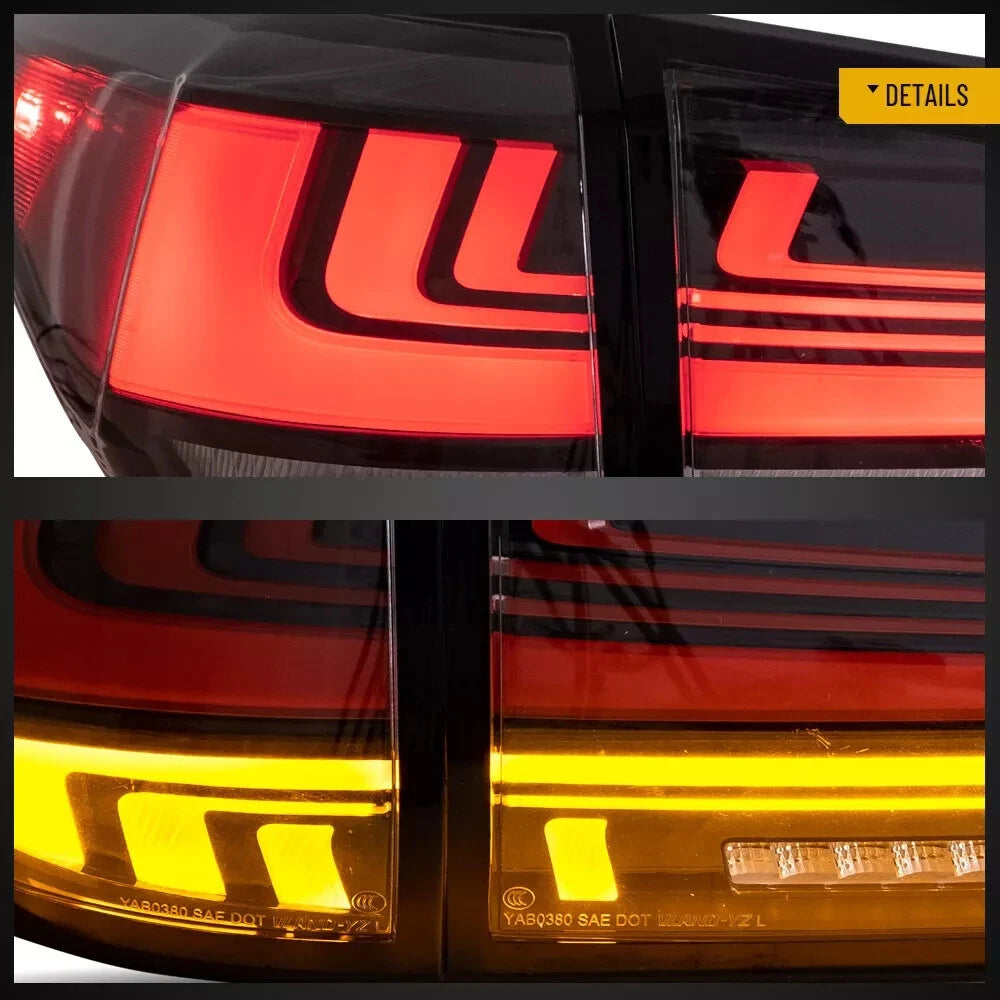 FOR LEXUS RX350 450H 2010-2015 FULL LED SEQUENTIAL TAIL LAMP LIGHTS W/ANIMATION
