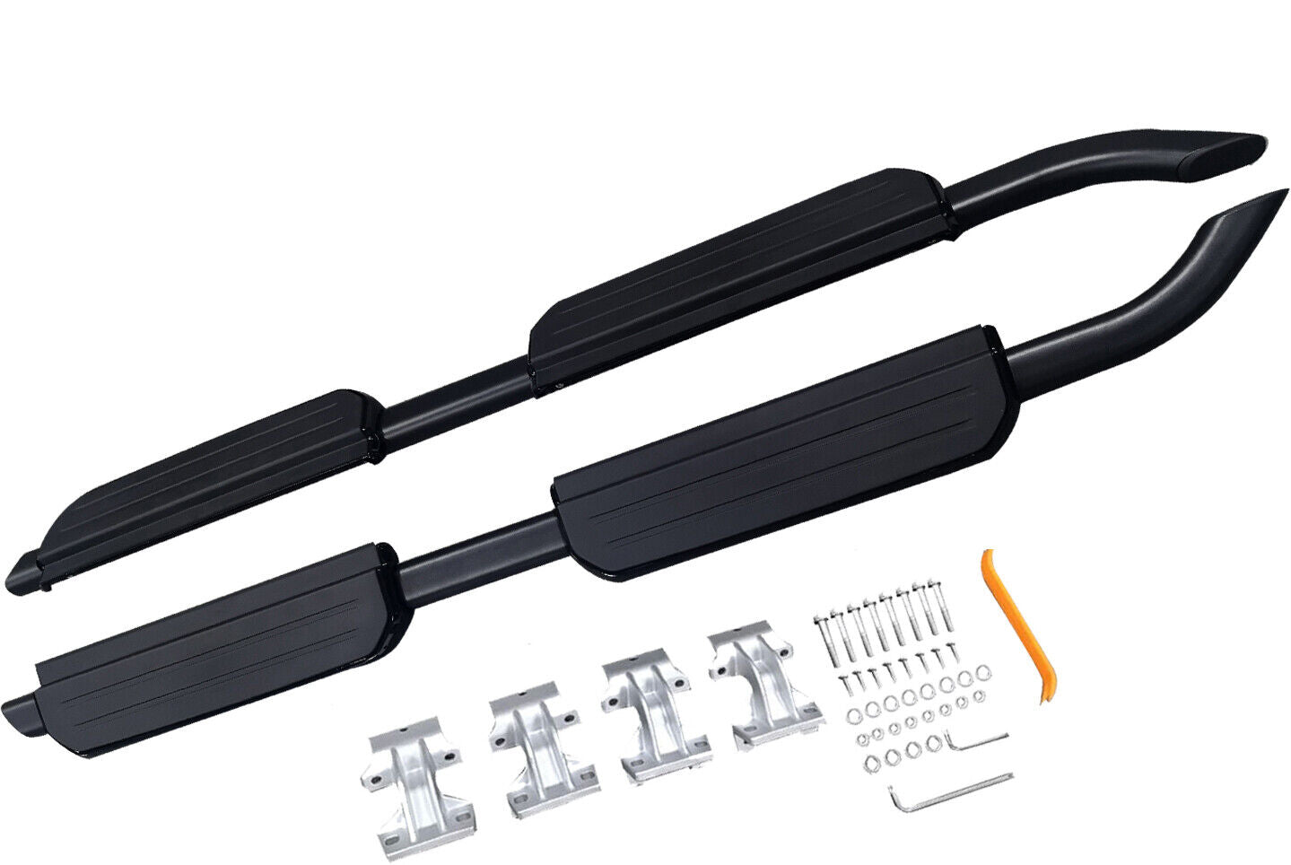 FOR LAND ROVER DEFENDER 110 L663 RUNNING BOARD SIDE STEPS BLACK EDITION 2020+