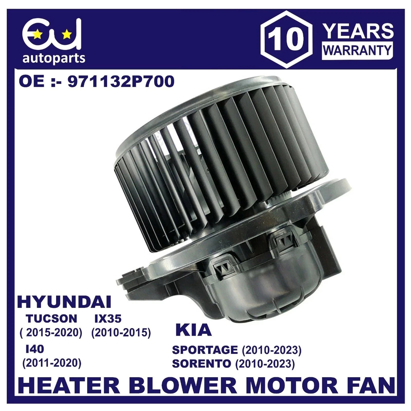 HEATER BLOWER MOTOR FAN FOR HYUNDAI I40 TUCSON IX35 KIA SPORTAGE SORENTO 10-23