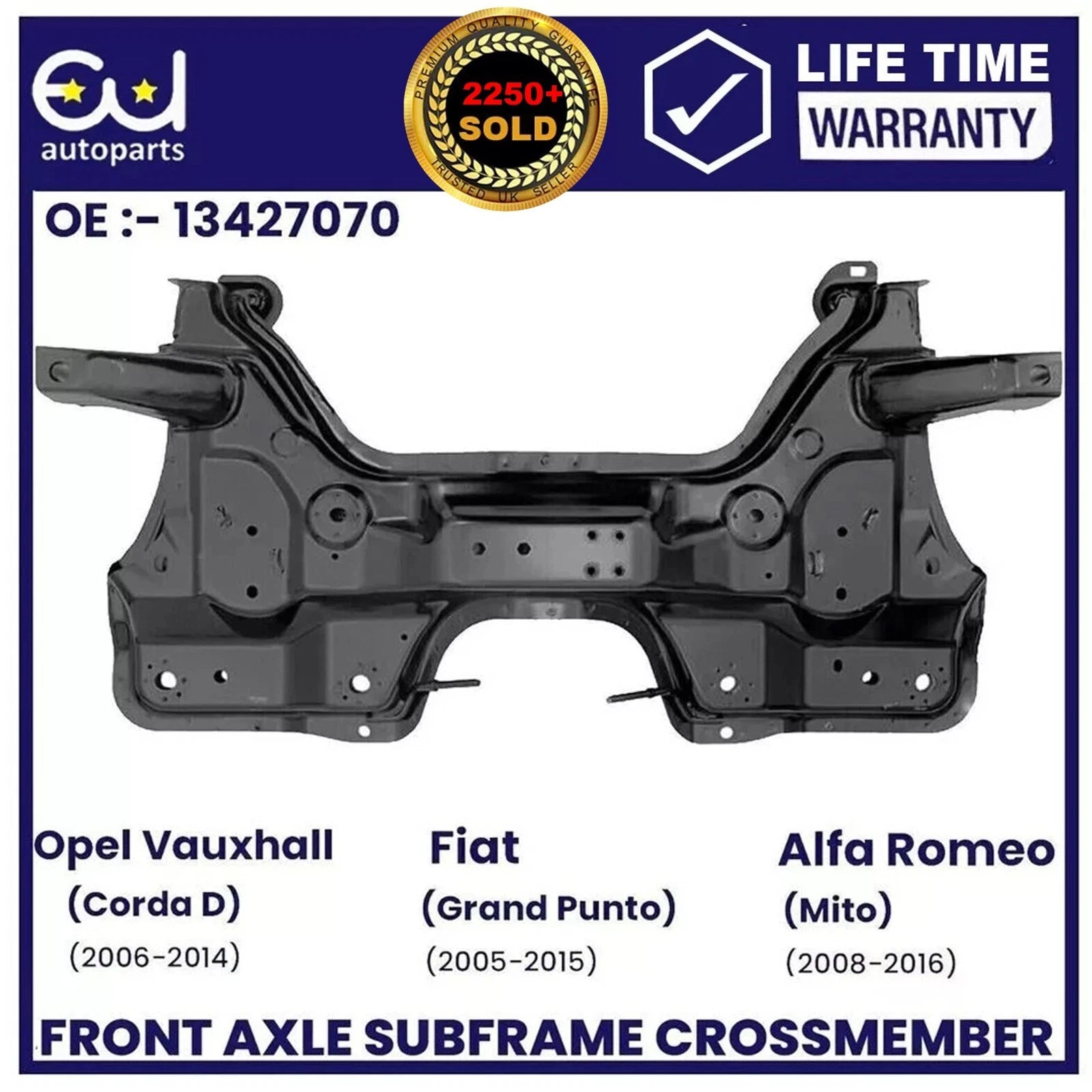FRONT AXLE SUBFRAME CROSSMEMBER ENGINE CARRIER FOR OPEL VAUXHALL CORSA D 2006-14