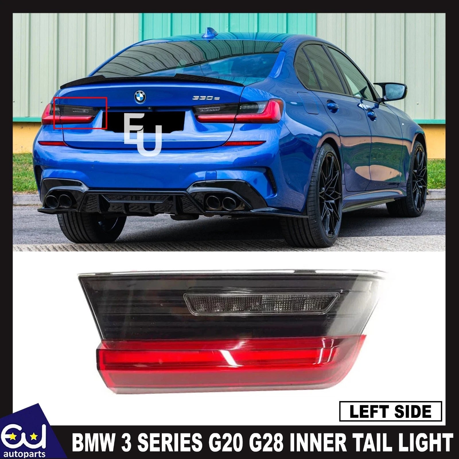 FOR BMW 3 SERIES G20 G28 LED INNER REAR TAIL LIGHT LAMP PASSENGER LEFT SIDE 19+