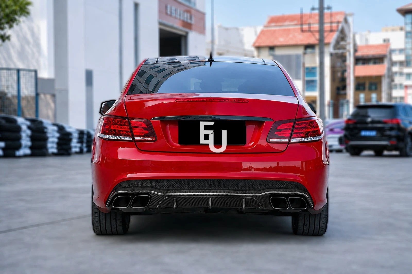 FOR MERCEDES W207 C207 COUPE A207 CABRIOLET AMG E63 REAR DIFFUSER CARBON 2013-16