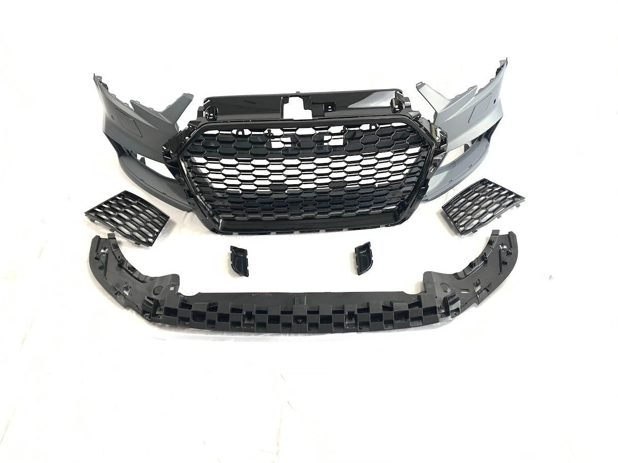 FRONT BUMPER RS3 STYLE CONVERSION FOR AUDI A3 HATCHBACK SPORTSBACK 8V 2016-2020