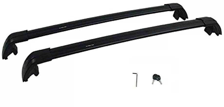 FOR LAND ROVER DISCOVERY SPORT L550 2014+ ROOF RAILS RACK CROSS BARS SET BLACK
