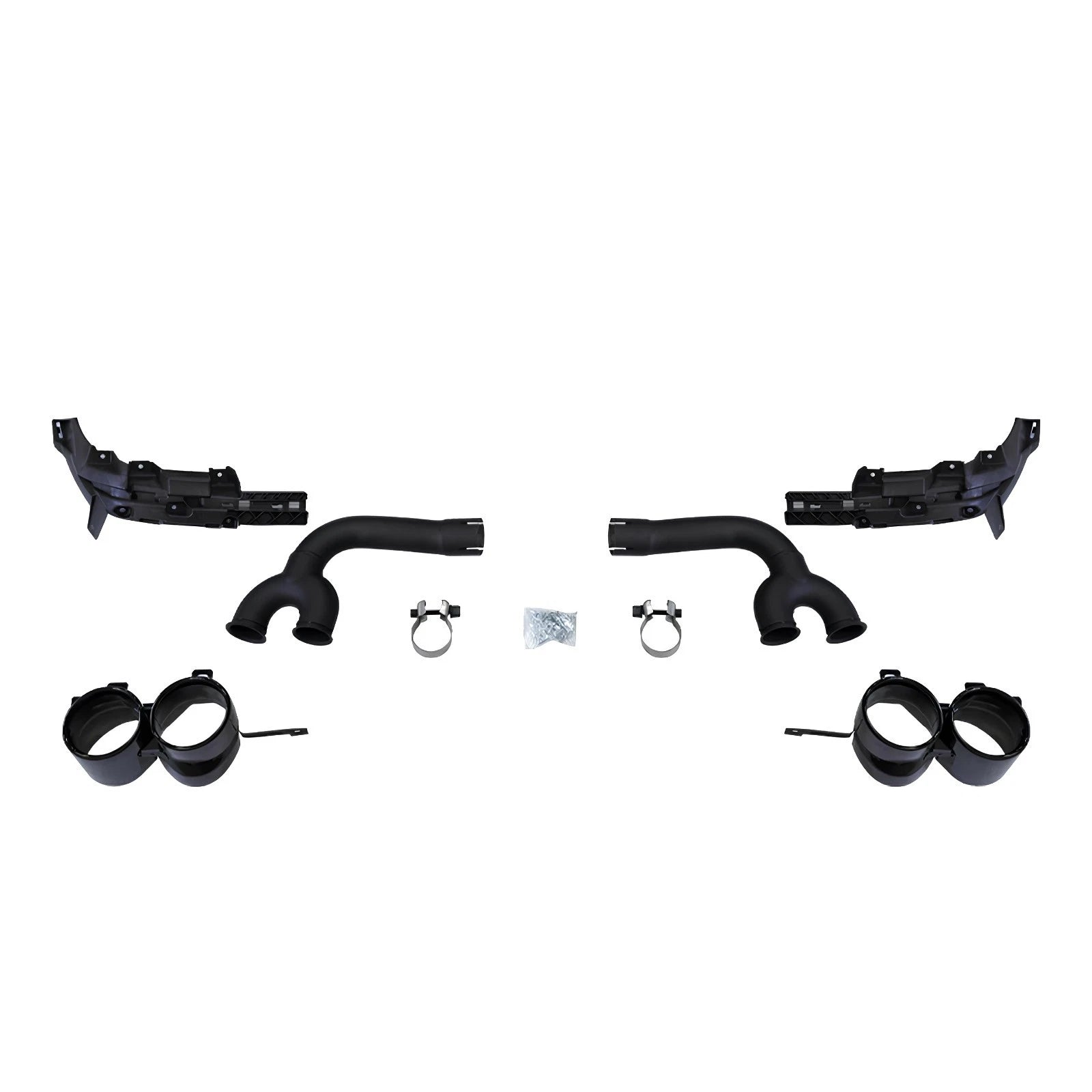 REAR BUMPER DIFFUSER VALANCE WITH TAIL PIPES SQ7 STYLE FOR AUDI Q7 4M 2020-2024