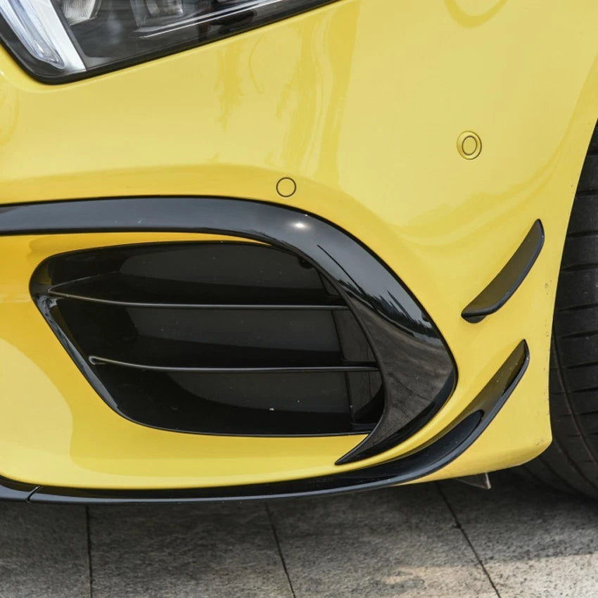 FOR MERCEDES A CLASS W177 A45 A45S AMG FRONT SPLITTER AERO KIT CANARD 2019+