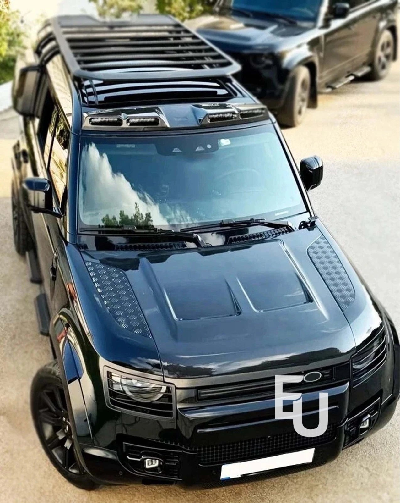 ALUMINIUM VENTED SVR STYLE BONNET HOOD FOR LAND ROVER DEFENDER L663 90 110 2020+