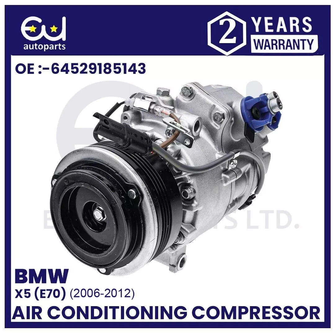 AIR CONDITIONING AC COMPRESSOR PUMP FOR BMW X5 E70 30i 2006-10 3.0 64529185143