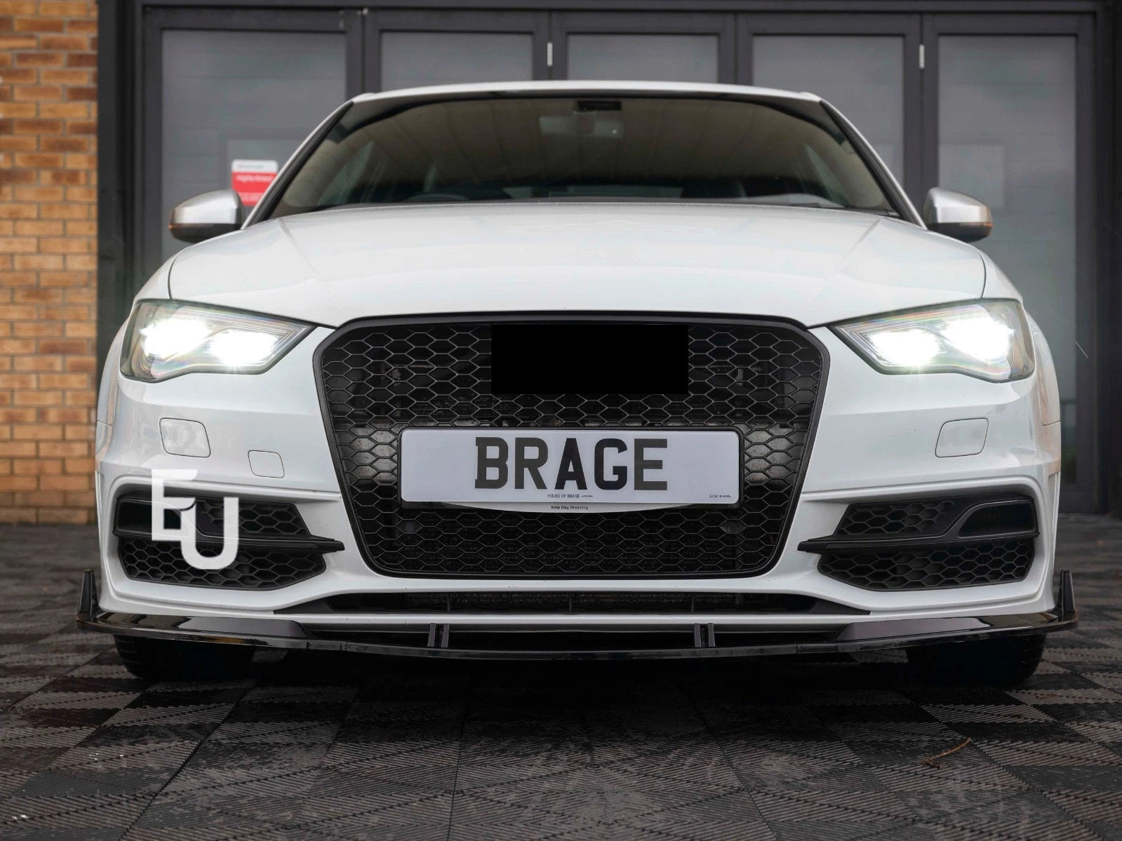 FOR AUDI A3 S3 8V 2012-2016 S-LINE HATCHBACK FRONT BUMPER PRIME WITH WASHER JETS