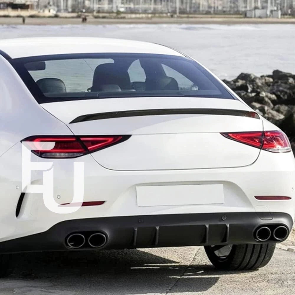 REAR BOOT SPOILER AMG STYLE FOR MERCEDES CLS W257 C257 2018+ GLOSS BLACK