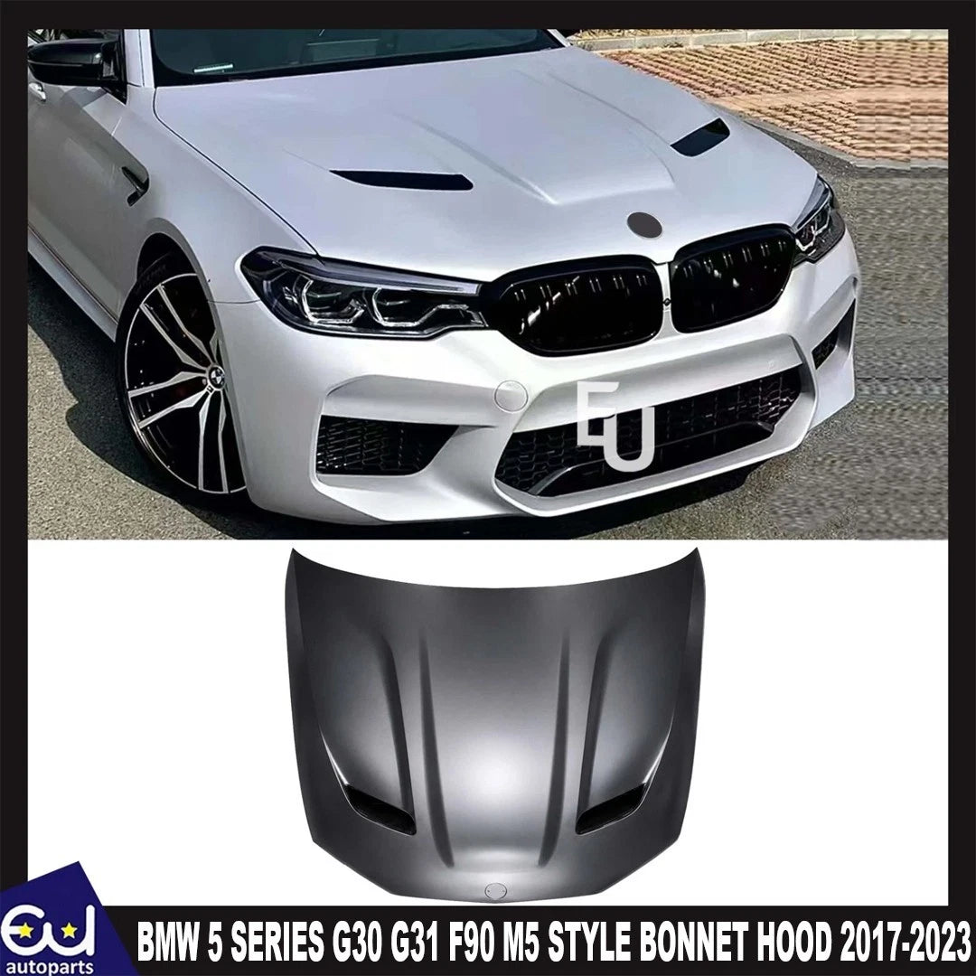 M5 CS STYLE VENTED ALUMINIUM BONNET HOOD FOR BMW 5 SERIES G30 G31 F90 2017-2023