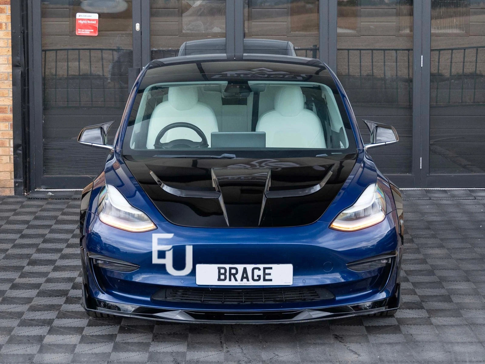 BRAGE DESIGN AERO BODY KIT FRONT SPLITTER REAR DIFFUSER FOR TESLA MODEL 3 2017+