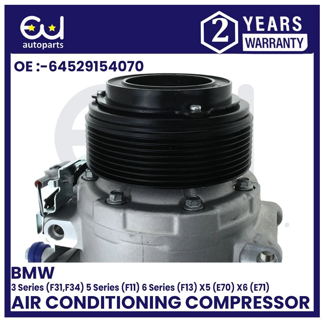 AIR CON AC COMPRESSOR FOR BMW 3 4 5 SERIES F30 F31 F80 F32 F33 F36 X6 E71 E72