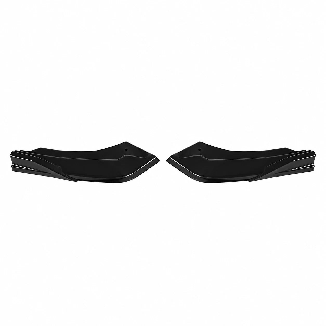 REAR SIDE SPLITTER BUMPER CORNER CANARDS BLACK FOR BMW 1 SERIES F20 F21 15-2019