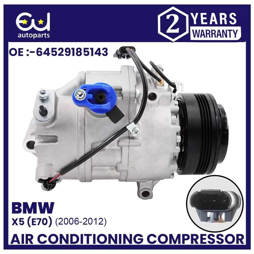 AIR CONDITIONING AC COMPRESSOR PUMP FOR BMW X5 E70 30i 2006-10 3.0 64529185143