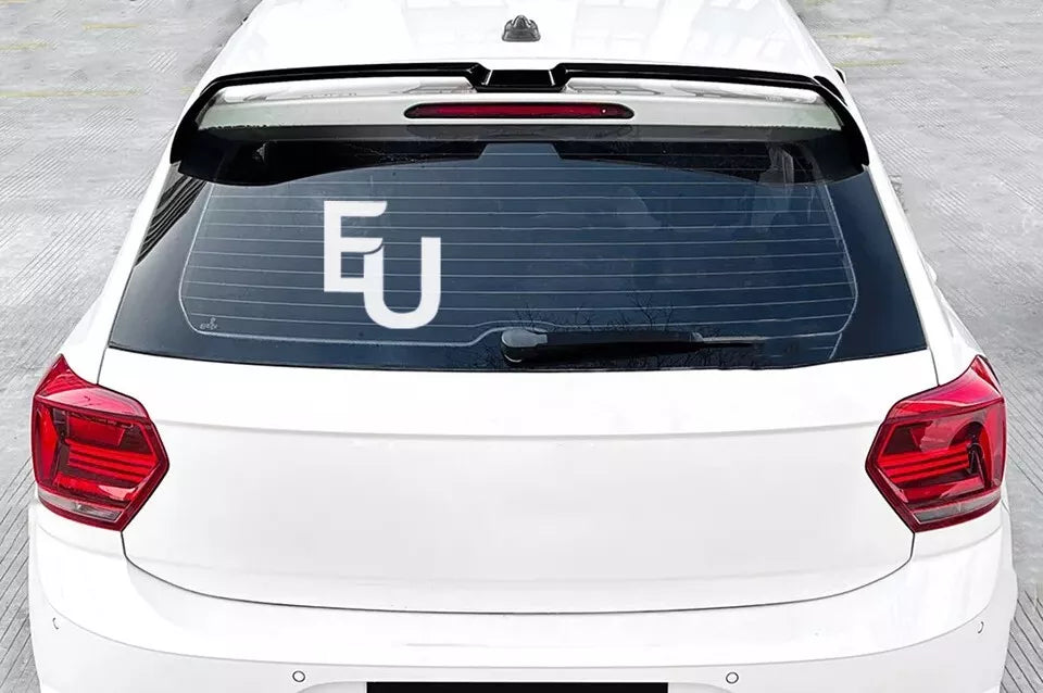 REAR ROOF SPOILER OETTINGER STYLE FOR VW POLO MK6 AW 2018+ GLOSS BLACK OEM FIT