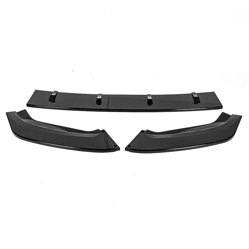 FOR VW GOLF MK7.5 R GTI GTD TSI TDI FRONT SPLITTER SPOILER LIP GLOSS BLACK 13-20