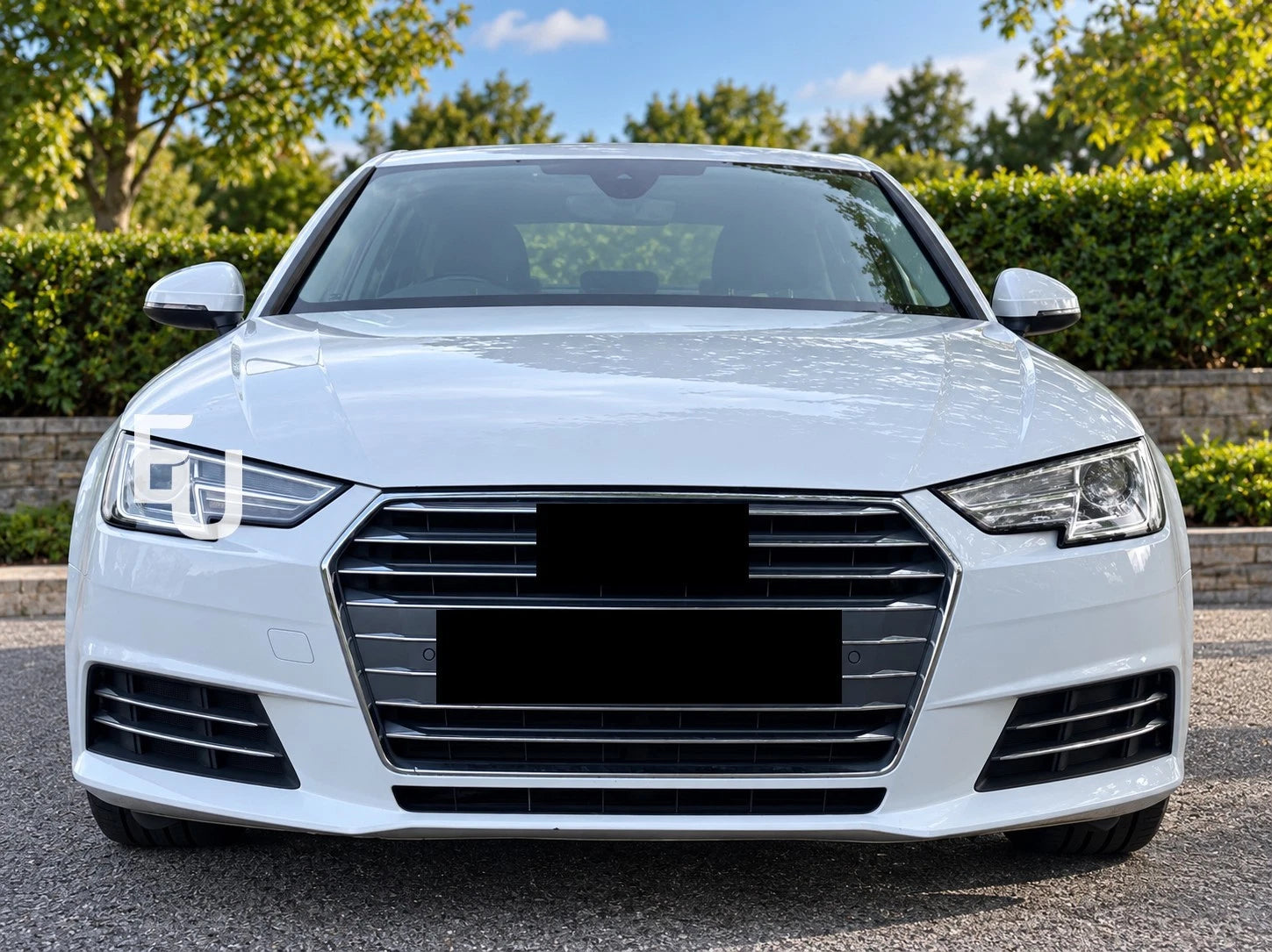 FRONT BUMPER PRIMED WITHOUT PDC AND WASHER HOLES FOR AUDI A4 B9 STANDARD 15–19