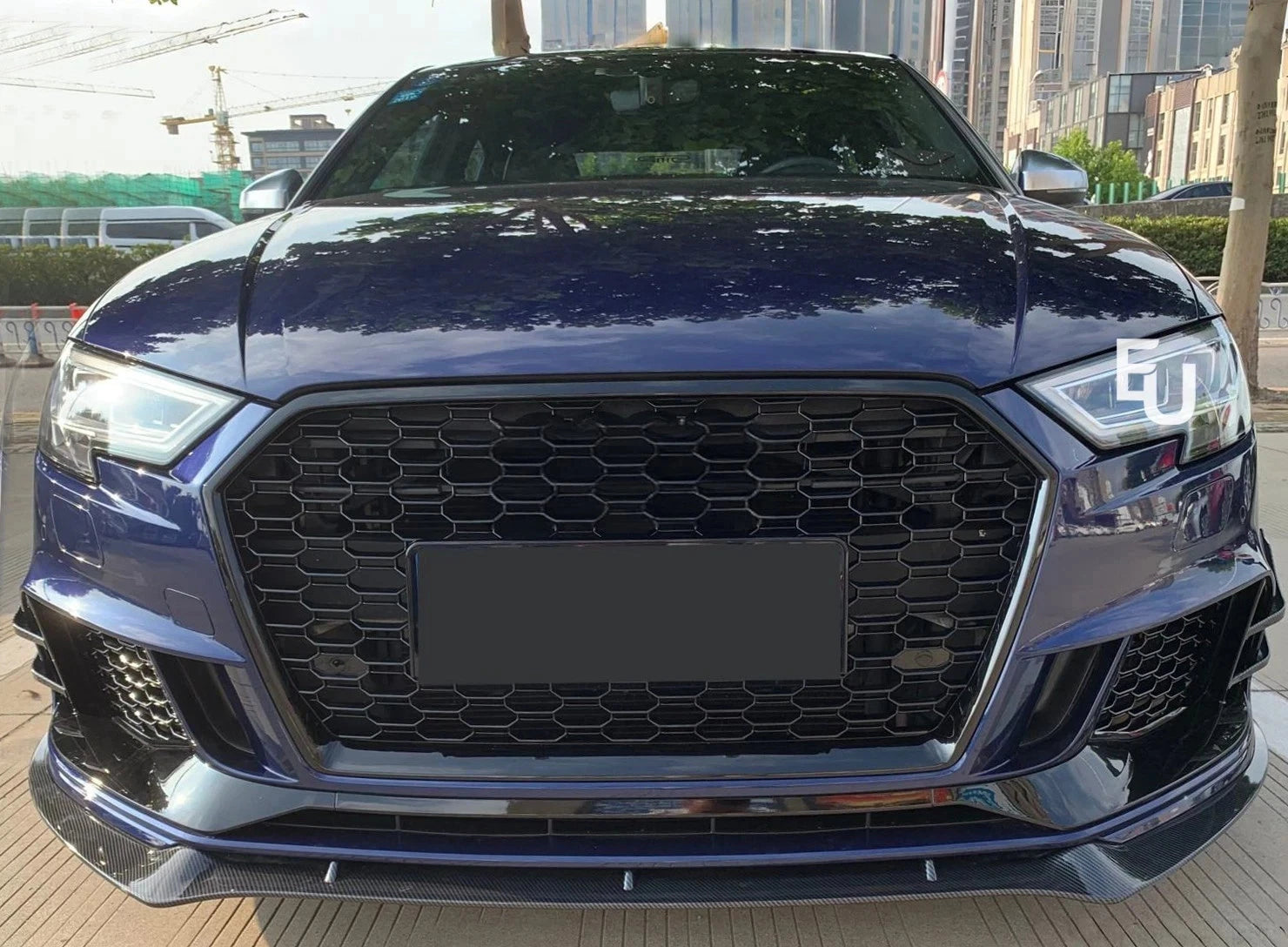 FRONT BUMPER RS3 STYLE REPLACEMENT FOR AUDI A3 HATCHBACK SPORTSBACK 8V 16-20
