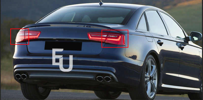 REAR PAIR OUTER LED TAIL LIGHT BRAKE LAMP FOR AUDI A6 C7 SALOON 2012-2015