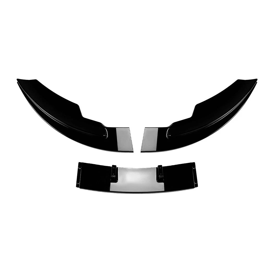 GLOSS BLACK FRONT SPLITTER LIP FOR FORD FIESTA MK7 STANDARD PRE-FACELIFT 2008-12
