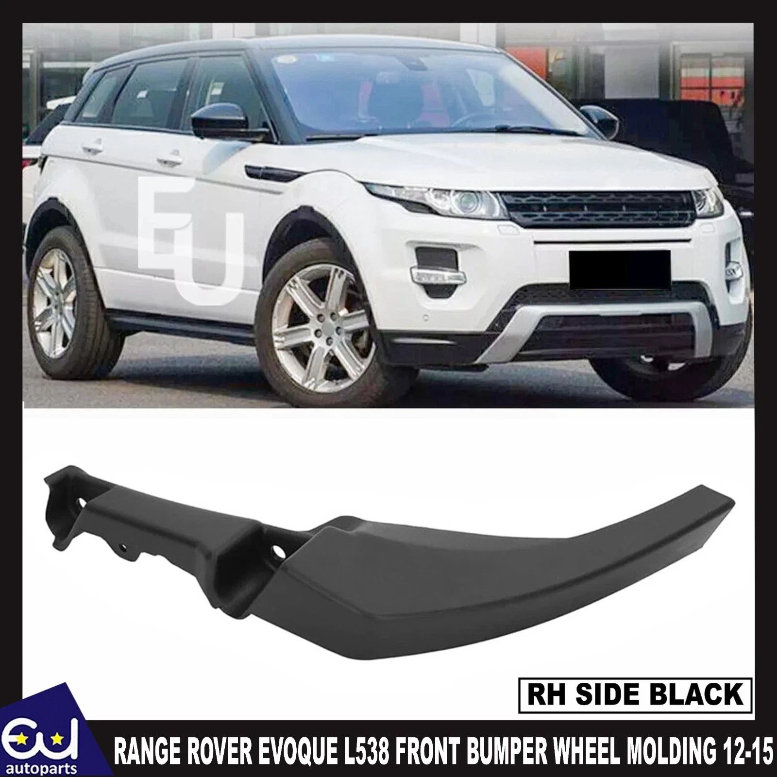 FRONT RIGHT BUMPER WHEEL MOLDING EXTENSION FOR RANGE ROVER EVOQUE L538 12-18