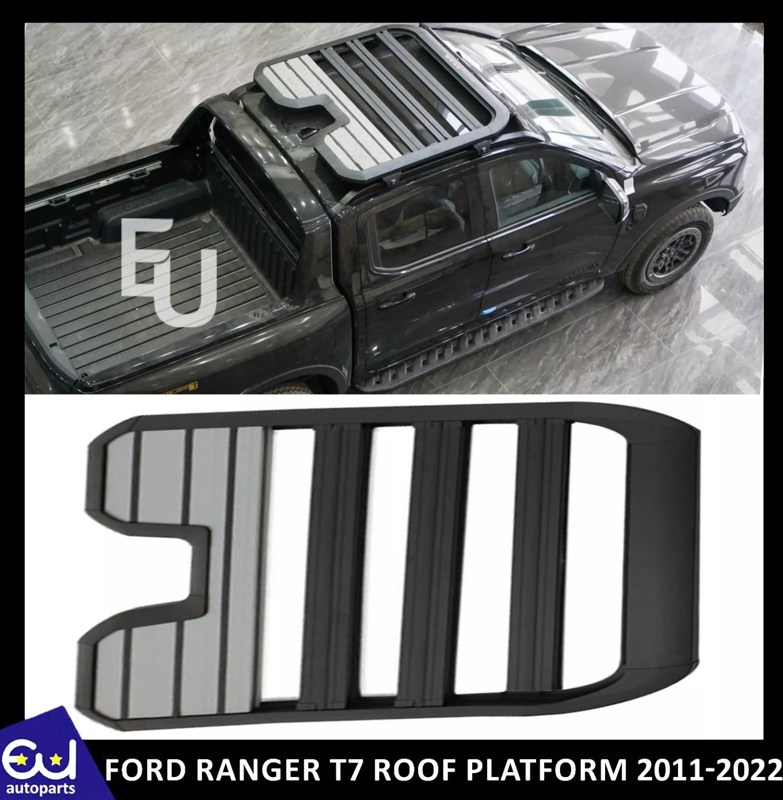 DEFENDER STYLE EXPEDITION ROOF RACK BASKET LUGGAGE BARS FOR FORD RANGE
