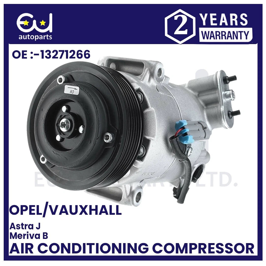 AIR CON A/C COMPRESSOR FOR VAUXHALL OPEL ASTRA J MK6 P10 MERIVA B MK2 1.3 1.7L