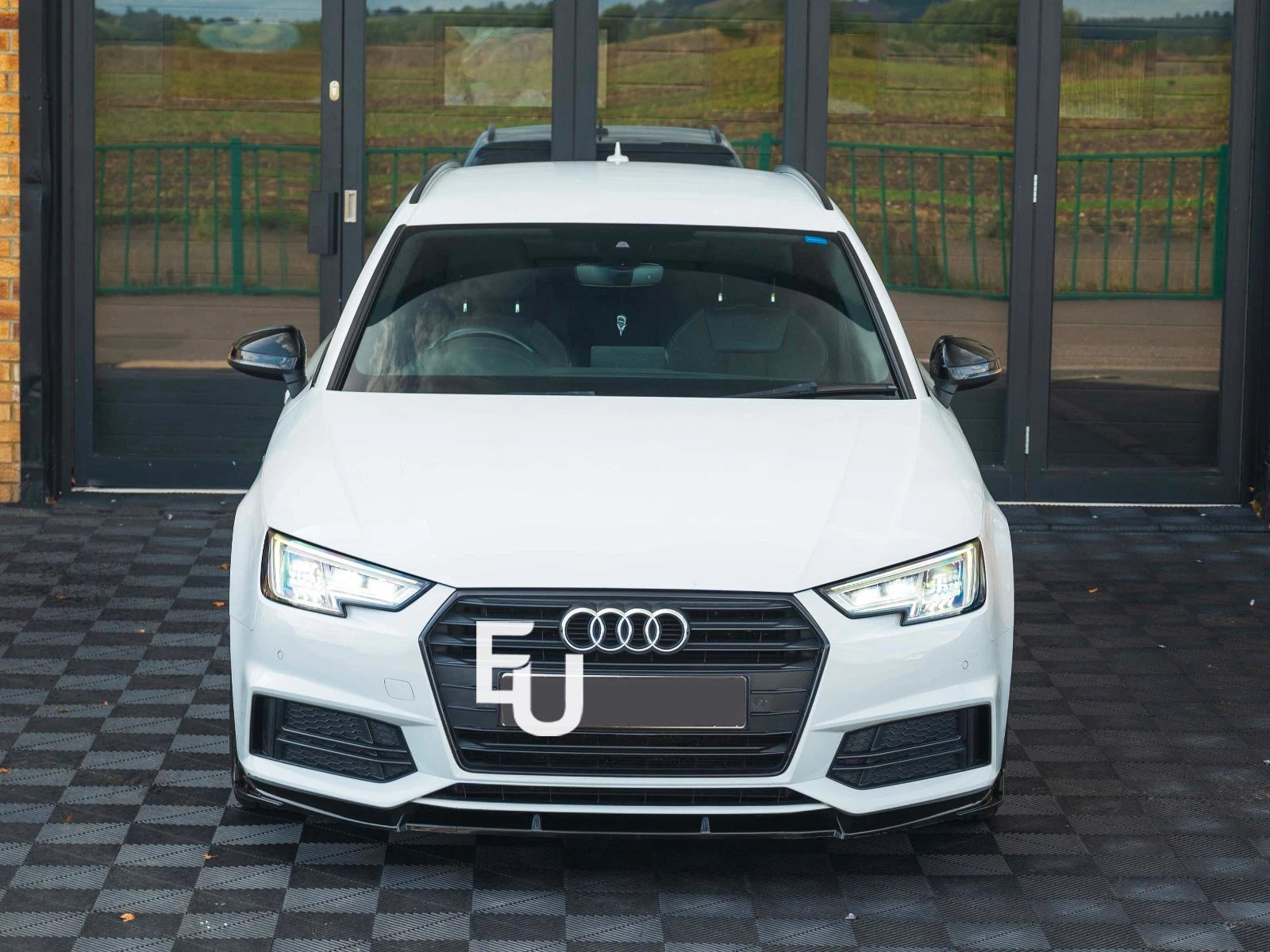 FOR AUDI A4 S4 B9 S LINE FRONT SPLITTER LIP SPOILER GLOSS BLACK 2015-2019