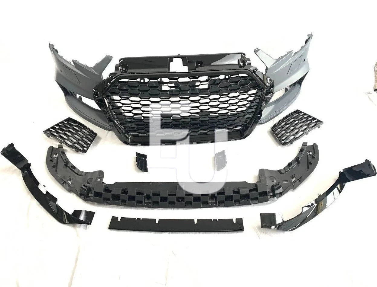 FRONT BUMPER RS3 STYLE CONVERSION FOR AUDI A3 HATCHBACK SPORTSBACK 8V 2016-2020