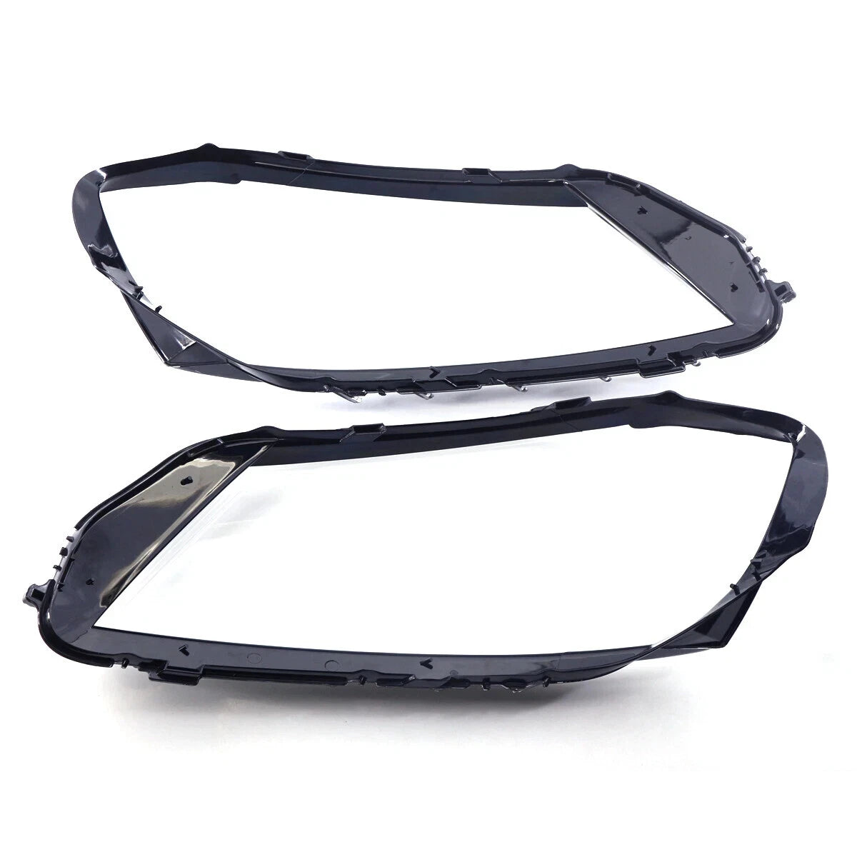 L+R PAIR FRONT CLEAR HEADLIGHT COVER LENS SHELL LAMPSHADE FOR VW PASSAT B7 10-16