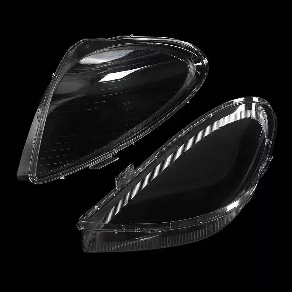 PAIR FRONT CLEAR HEADLIGHT LAMP LENS COVER FOR MERCEDES-BENZ SLK R171 2005-2011