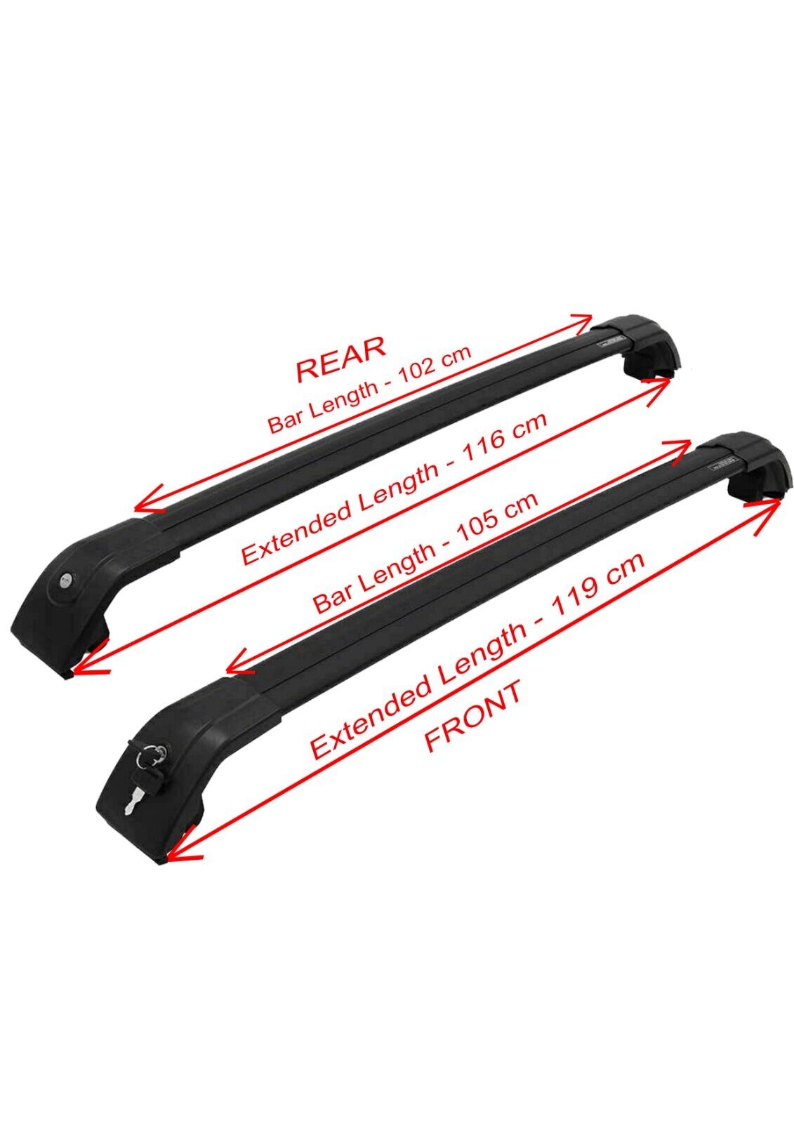 FOR BMW X5 F15 F85 G05 F95 LOCKABLE ALUMINIUM CROSS BARS ROOF RACK 75 KG 2013+