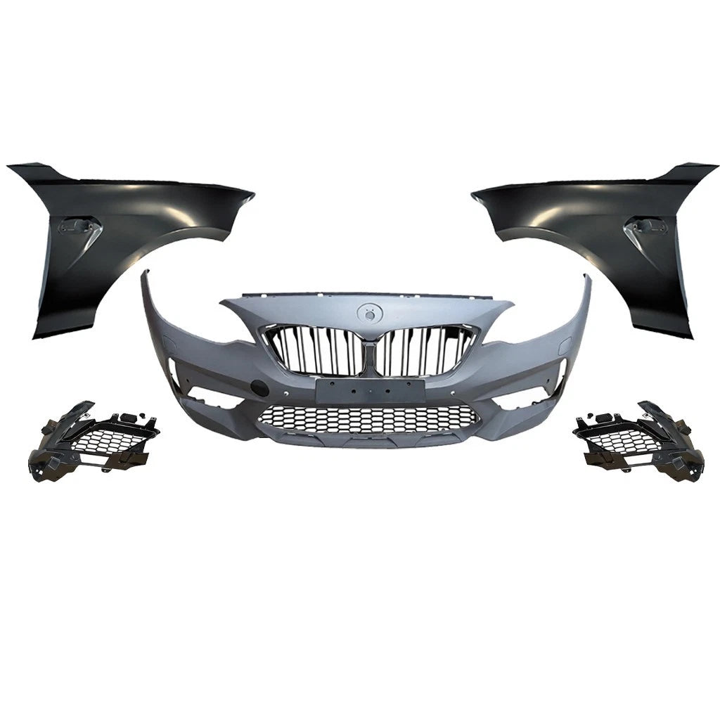 FOR BMW 2 SERIES F22 F23 2014-21 FRONT BUMPER FENDER WINGS M2C F87 WIDE BODYKIT