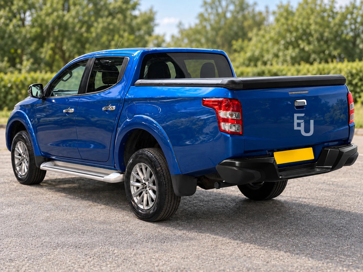 FOR MITSUBISHI L200 TRITON SERIES 5 BLACK REAR BUMPER STEP 2015-2019 PRE-LCI