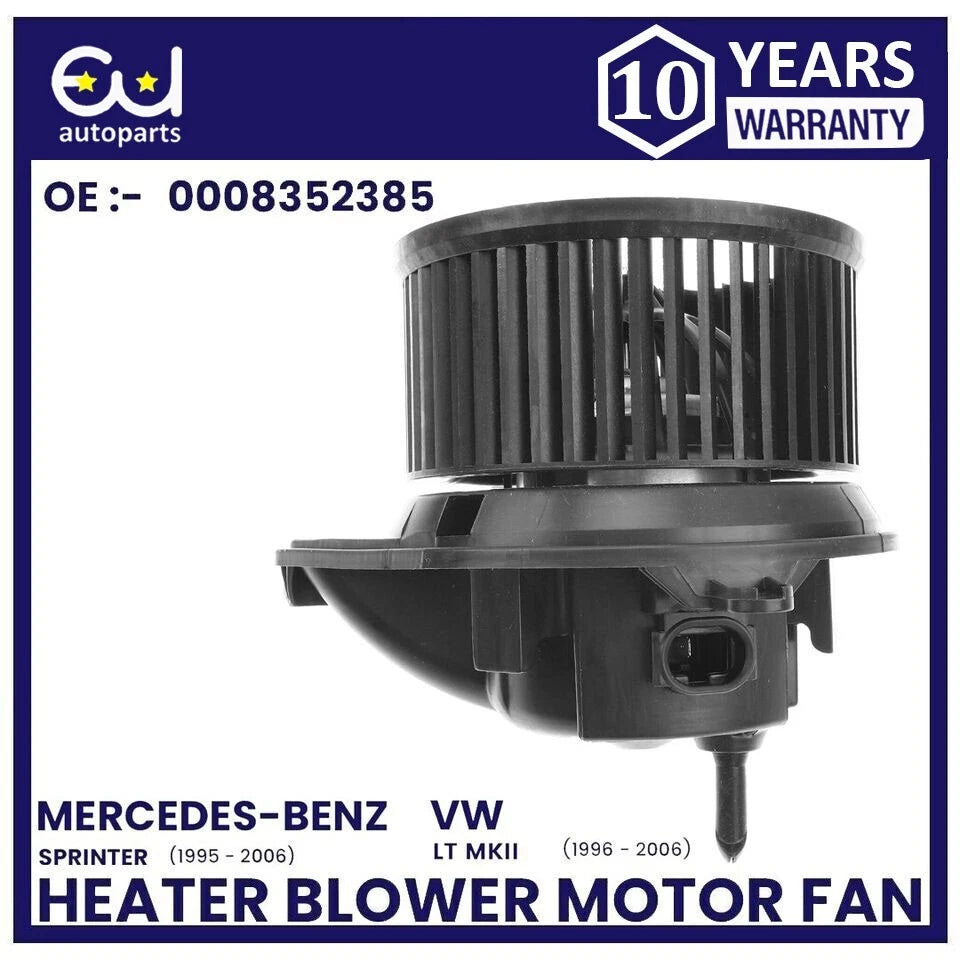 HEATER BLOWER MOTOR FAN FOR MERCEDES-BENZ SPRINTER 2T 3T 4T VW LT MK2 1995-2006