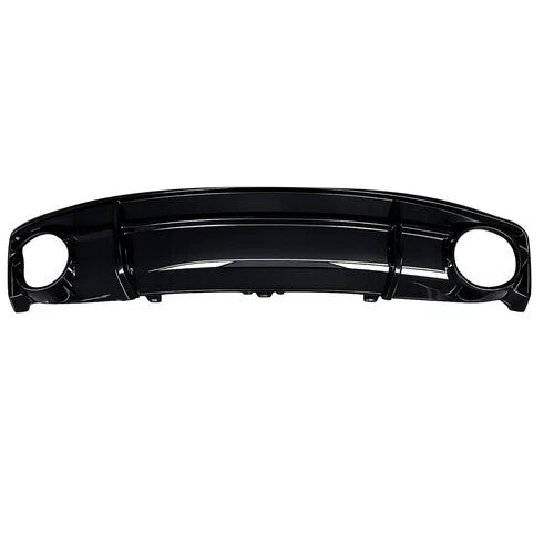 RS7 STYLE GLOSS REAR DIFFUSER W/BLACK TIPS FOR AUDI A7 C7 4G8 SE STANDARD 15-18