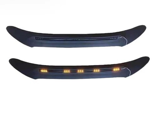 BLACK FRONT BUMPER BONNET GUARD PROTECTOR FOR FORD RANGER T7 T8 2015-2021