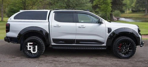 FOR FORD RANGER T9 2023-2026 BLACK WIDE WHEEL ARCHES FENDER FLARES 4PCS
