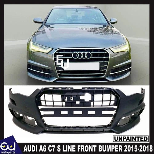 FOR AUDI A6 C7 15 -18 FACLIFT 4G0 S LINE SALOON AVANT FRONT BUMPER 4G0807437AB