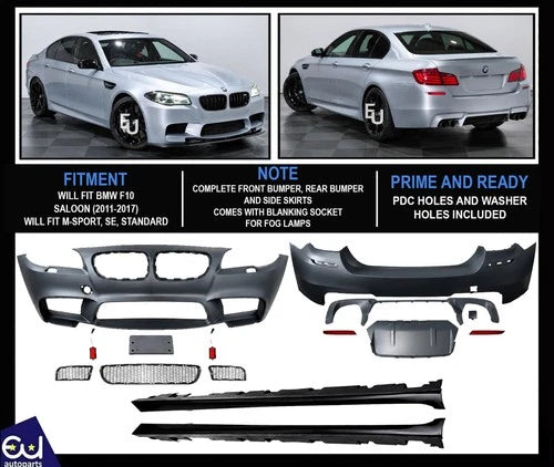 M5 STYLE BODYKIT FOR BMW F10 5 SERIES 550i 535i M5 2011–2017 SALOON BUMPERS KIT