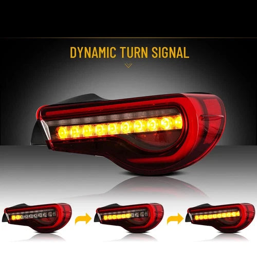 SMOKED LED REAR LIGHTS FOR SUBARU BRZ FR-S TOYOTA GT86 2013-2020 W/SEQUENTIAL