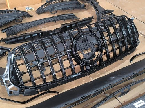 FOR MERCEDES GLE W167 V167 19-23 AMG LINE FRONT BUMPER CONVERSION KIT GRILL