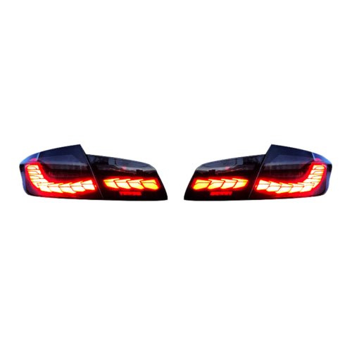 OLED SEQUENTIAL TAIL LIGHTS REAR LAMPS FOR 2009-2016 BMW 5 SERIES F10 F18 SMOKED