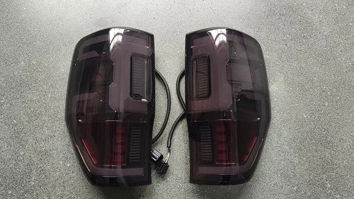 2X LED SMOKED REAR TAIL LIGHT LAMP FOR FORD RANGER T7 PX MK1 MK2 PAIR 12-21