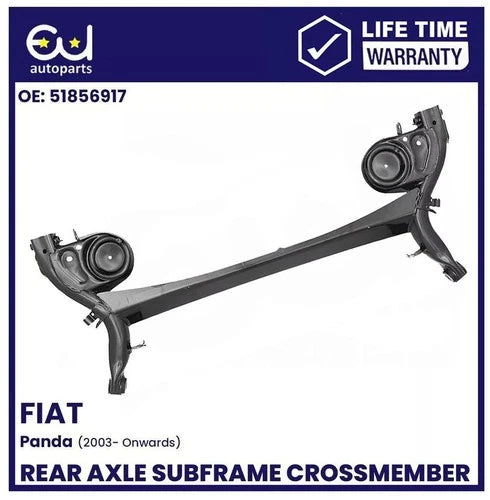 FOR FIAT PANDA REAR SUBFRAME AXLE CROSSMEMBER 51856917 DRUM BRAKE MODE 2003+