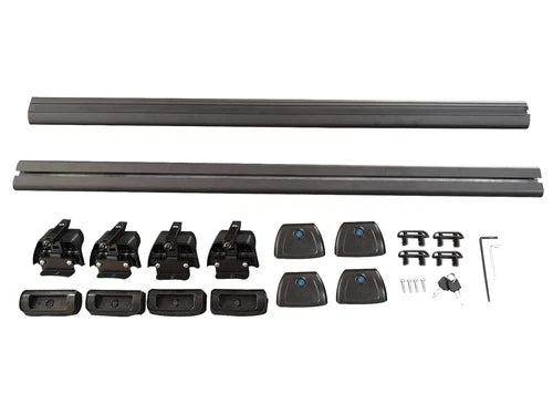FOR VW PASSAT B8 ESTATE 14+ CROSS BARS ROOF RAIL RACK BLACK LOCKABLE HEAVY DUTY