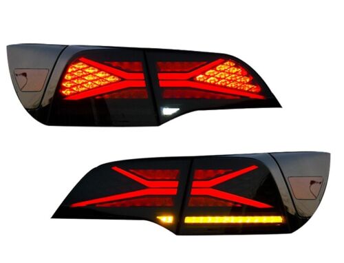 4X SMOKED DYNAMIC LED REAR TAIL LIGHT BRAKE FOG LAMP FOR TESLA model 3 model Y