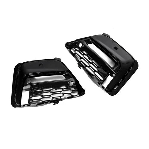 PAIR FOR BMW 3 SERIES G20 G21 M SPORT GLOSS BLACK FRONT FOG LIGHT GRILLE COVER
