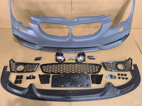 M4 STYLE FRONT BUMPER SPLITTER CONVERSION KIT FOR BMW 3 SERIES E92 E93 PDC 10-13